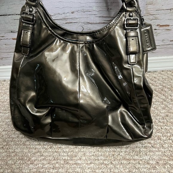 Vintage Coach Bronze Maggie Shoulder Bag Madison Satchel Purse brown - Picture 4 of 12